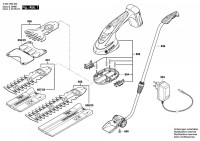 Bosch 3 600 H56 300 Asb 10,8 Li Cordless Shrub Shear 10.8 V / Eu Spare Parts